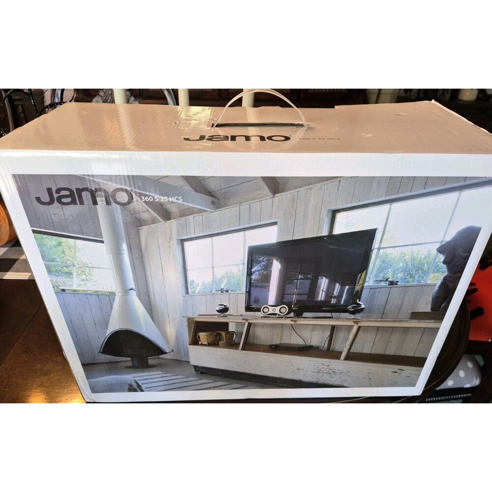 New Open Box Jamo 360 S 35 HCS Home Speaker System 1 Center Channel 4 Satellites